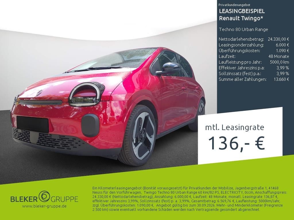 Bild des Angebotes Renault TWINGO Techno 80 Urban Range