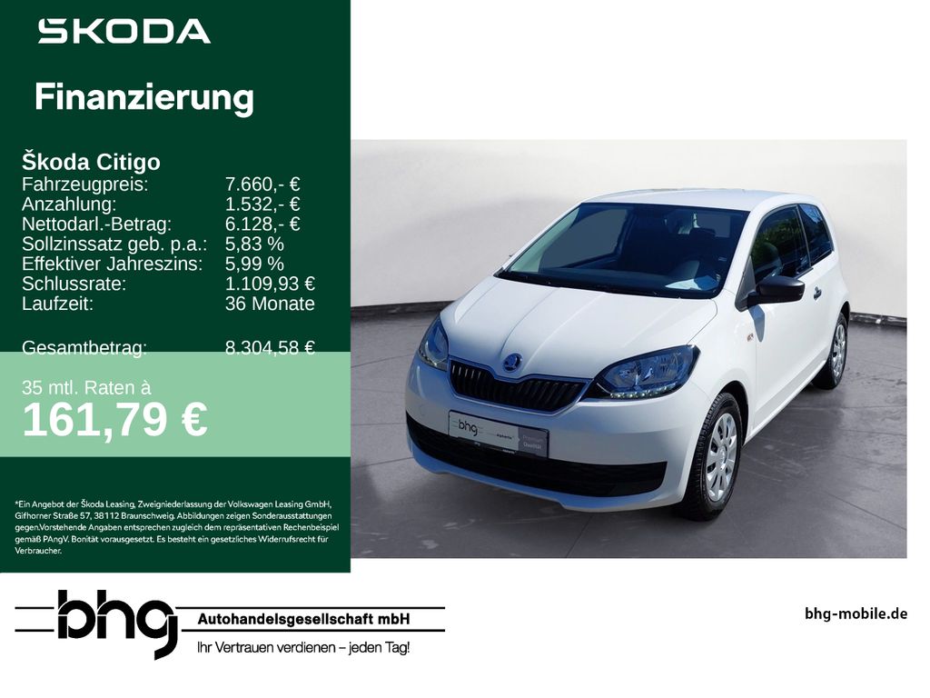 Bild des Angebotes Skoda Citigo 1.0 MPI Green tec Active
