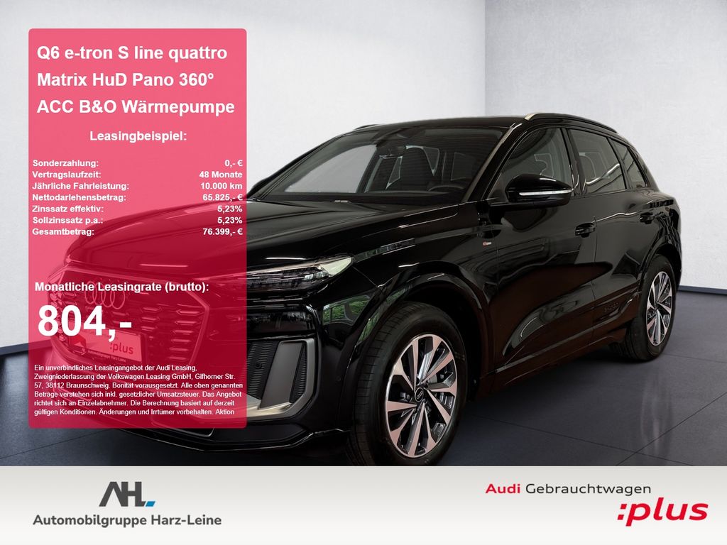 Bild des Angebotes Audi Q6 e-tron S line quattro Matrix HuD Pano 360° AC