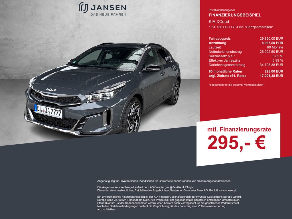 Bild des Angebotes Kia XCeed 1.6T 180 DCT GT-Line *Ganzjahresreifen*