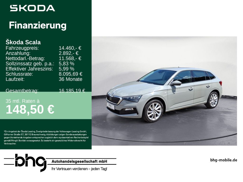 Bild des Angebotes Skoda Scala 1.5 TSI DSG Clever Lenkradheizung * Sitzhe