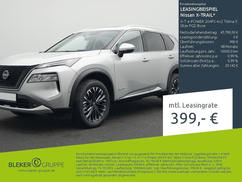 Bild des Angebotes Nissan X-Trail X-T e-POWER 204PS 4x2 Tekna 5 Sitze PGD