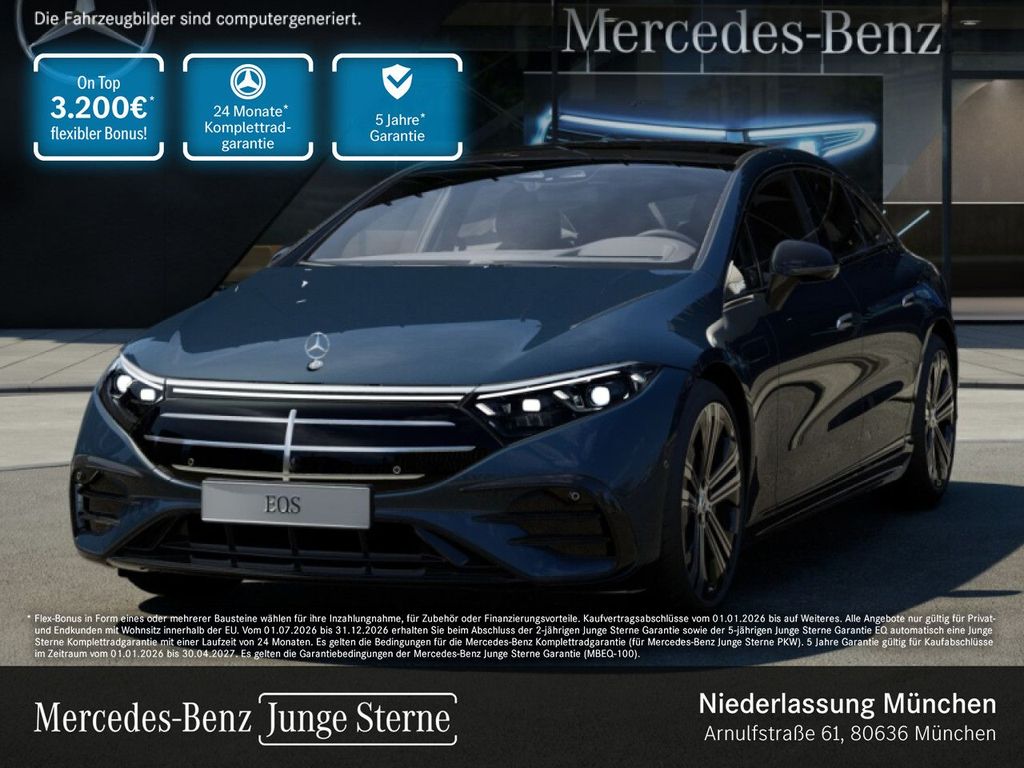 Bild des Angebotes Mercedes-Benz EQS 500 4M AMG STYL/PREM/PANO/22"/NIGHT/FONDPAKE