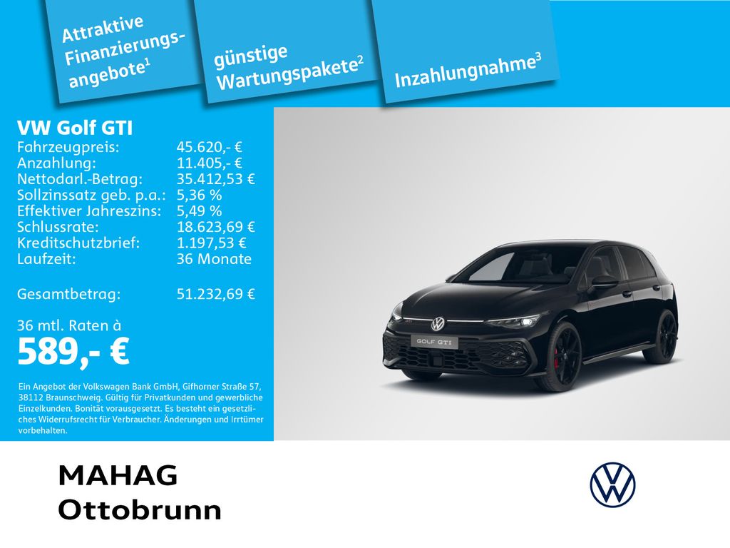 Bild des Angebotes Volkswagen Golf VIII GTI 2.0 TSI BlackStyle Leder IQ.Light