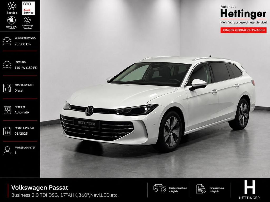 Bild des Angebotes Volkswagen Passat Business 2.0 TDI DSG, 17"AHK,360°,Navi,LE