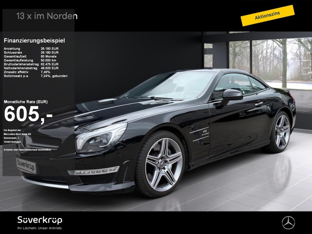 Bild des Angebotes Mercedes-Benz SL 63 AMG Roadster COMAND DISTR PANO SPUR PDC