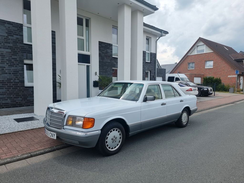 Bild des Angebotes Mercedes-Benz 420 SE/Tüv+H NEU/Klima/Weiß-Beige