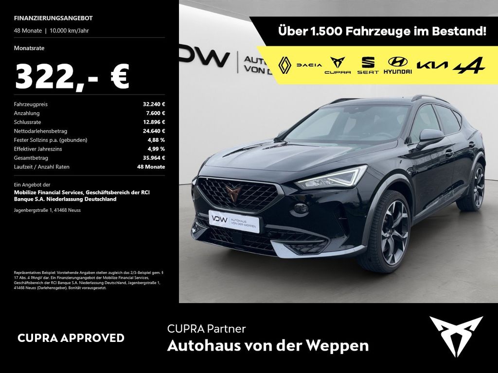 Bild des Angebotes Cupra Formentor VZ TSI DSG Navi Kamera eHeck Memo SHZ