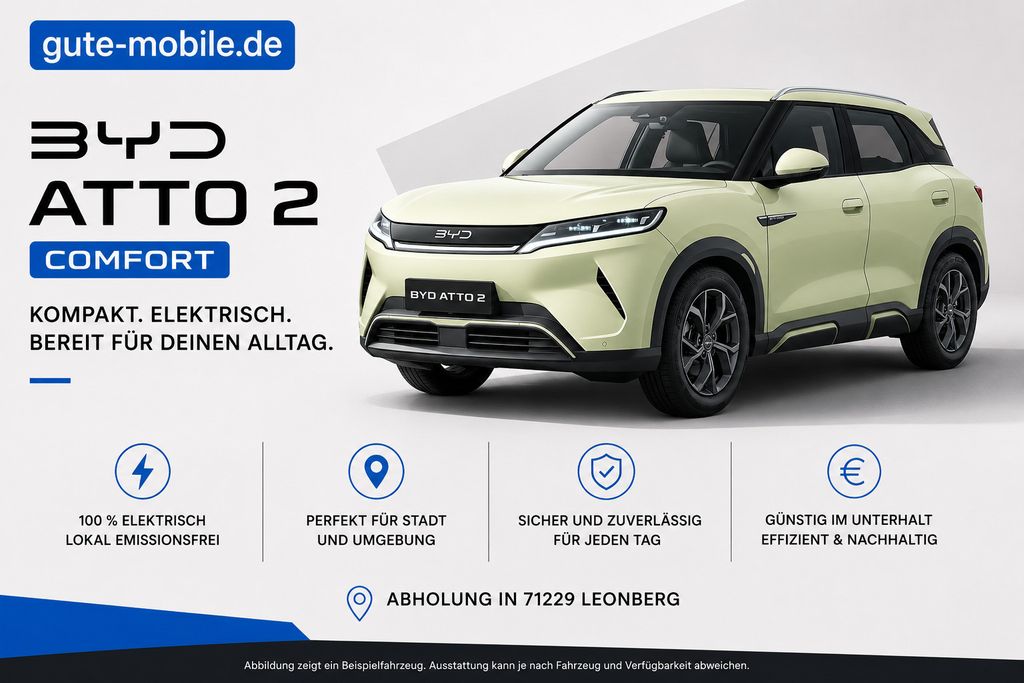 Bild des Angebotes BYD Atto 2 Comfort / Wärmepumpe / Sitzheizung