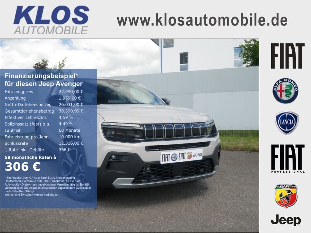 Bild des Angebotes Jeep Avenger SUMMIT e-Hybrid 1.2 110 PS DCT6 SCHIEBED