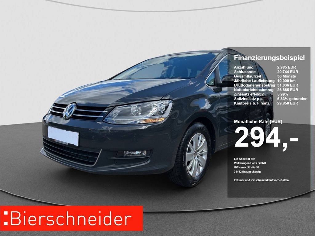 Bild des Angebotes Volkswagen Sharan 1.4 TSI DSG Comfortline STHZ AHK ACC KAME