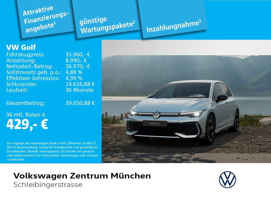 Bild des Angebotes Volkswagen Golf 1,5 eTSI R-Line BlackStyle IQ.Light Navi Hu