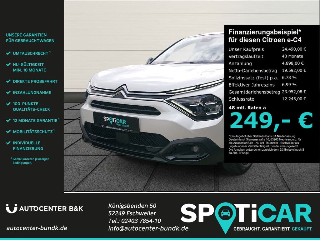 Bild des Angebotes Citroën e-C4 156 e-Series SHZ Navi Kamera Apple CarPlay