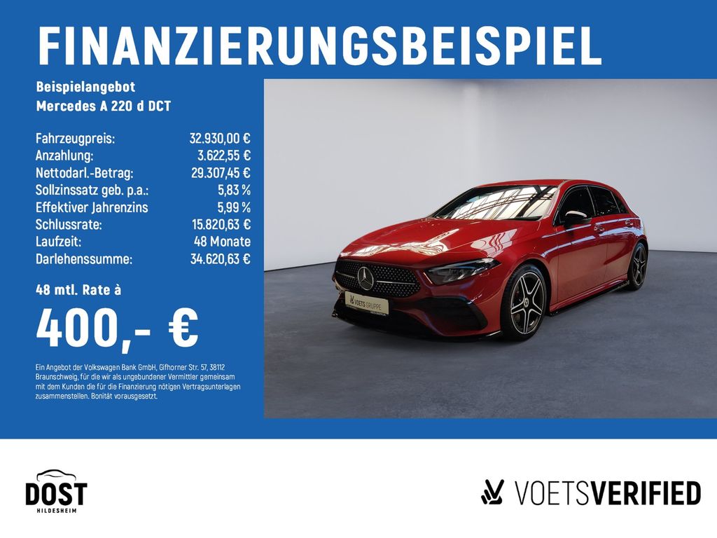 Bild des Angebotes Mercedes-Benz A 220 d DCT LED+KLIMA+RearView