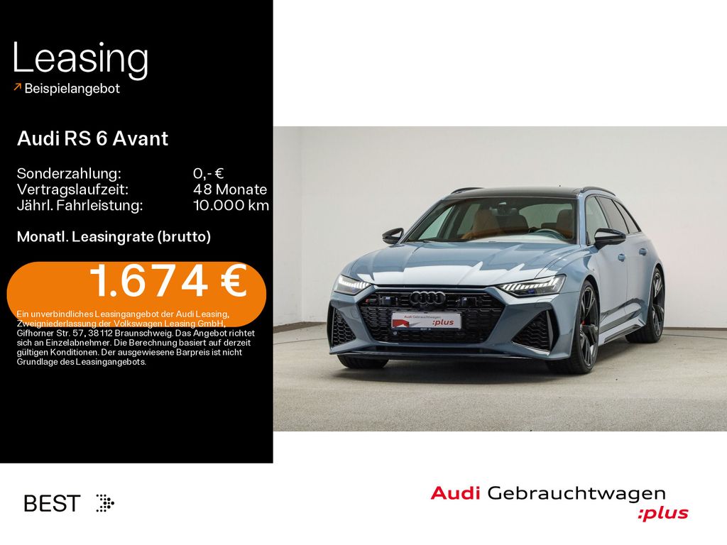 Bild des Angebotes Audi RS 6 Avant Dynamik Plus, Keramik, HUD, AHK, Pano
