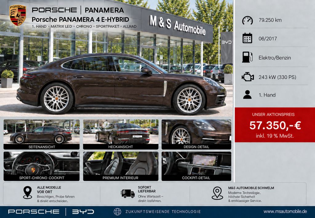 Bild des Angebotes Porsche Panamera 4 E-Hybrid °Geschäftswagen°
