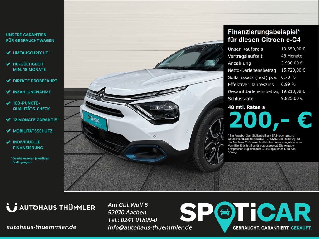 Bild des Angebotes Citroën e-C4 Shine HUD Navi 360 Kamera LED Apple CarPlay