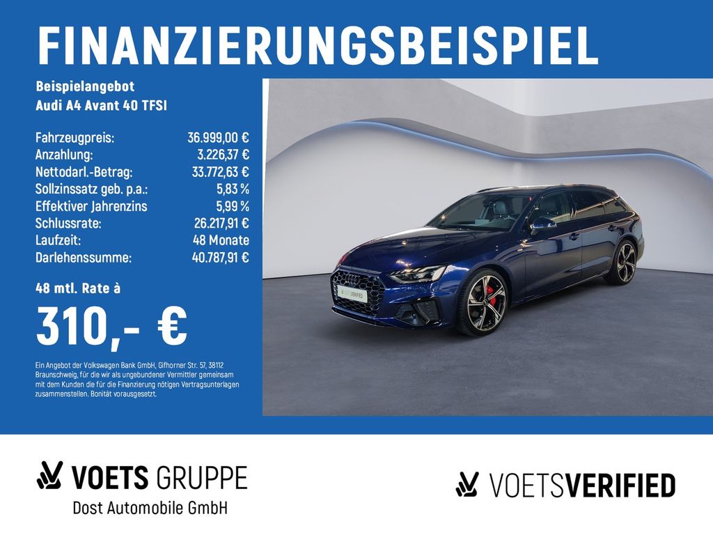 Bild des Angebotes Audi A4 Avant 40 TFSI S line MATRIX LED+NAVI+PANO+PDC