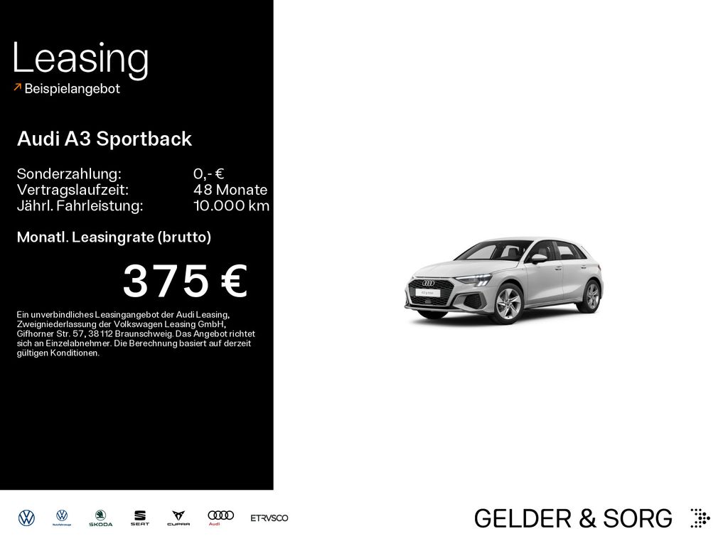 Audi A3 Sportback 30 g-tron S line *Matrix*Navi*RFK*