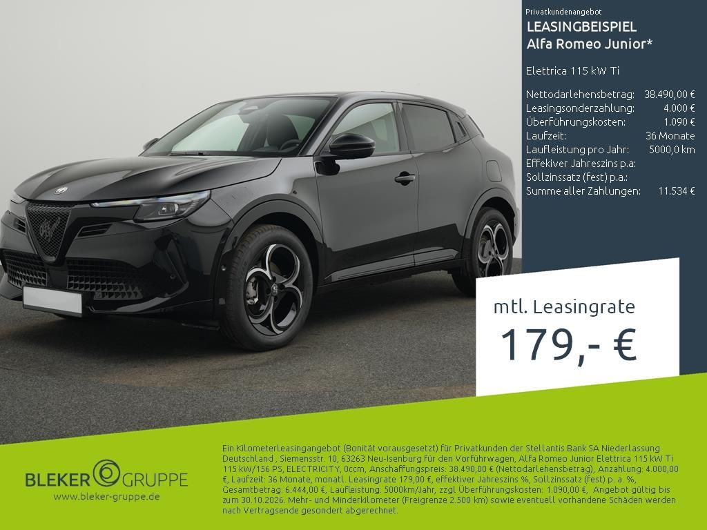 Bild des Angebotes Alfa Romeo Junior Elettrica 115 kW Ti