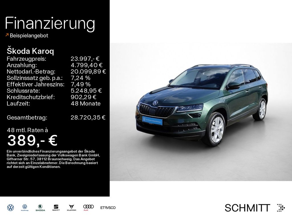 Bild des Angebotes Skoda Karoq 1.5 TSI DSG STYLE*AHK*STHZG*KAMERA*VIRTUAL