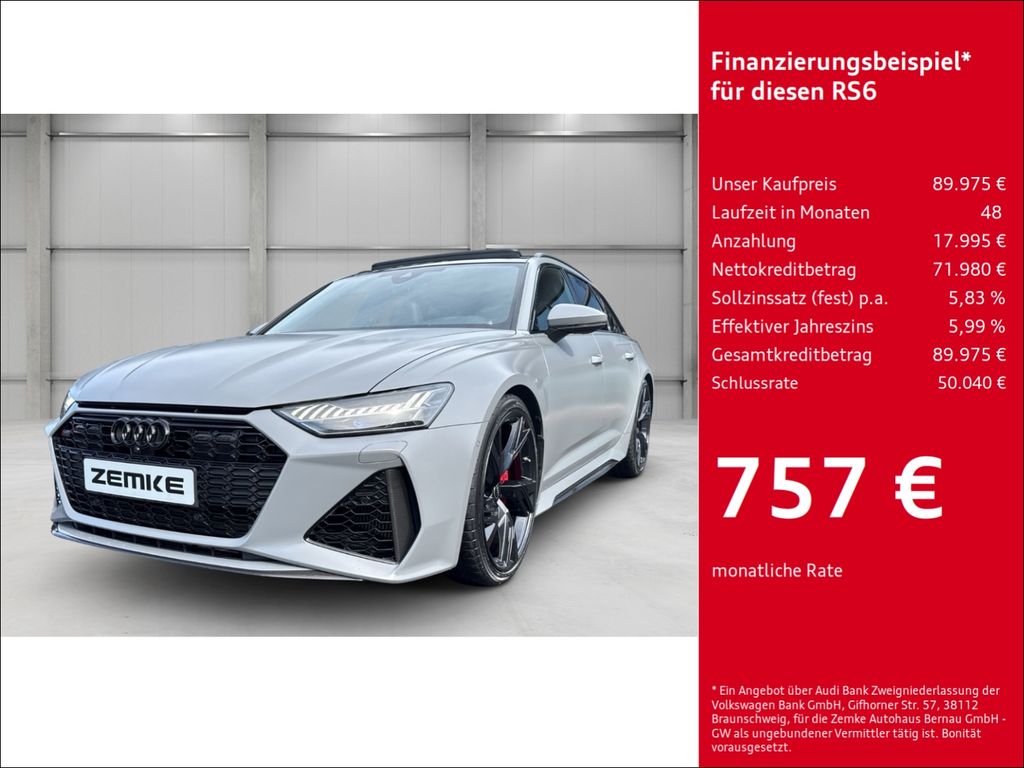Bild des Angebotes Audi RS6 Avant 4.0 TFSI quattro Luftfederung AD Nivea