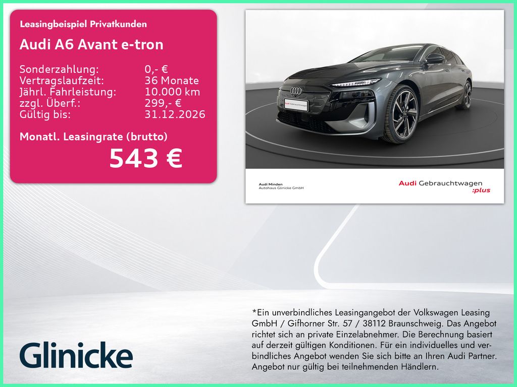 Bild des Angebotes Audi A6 Avant e-tron S line AHK LED LM 21" 360° ACC