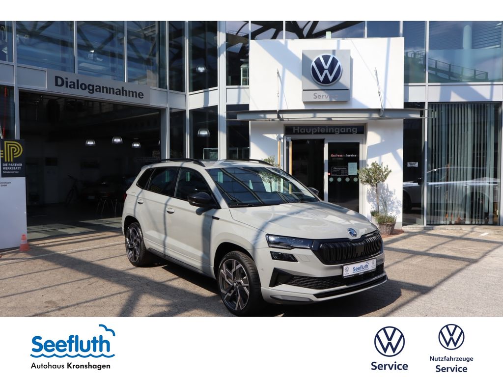 Bild des Angebotes Skoda Karoq 1.5 DSG AHK LED-Matrix Navi Sportline