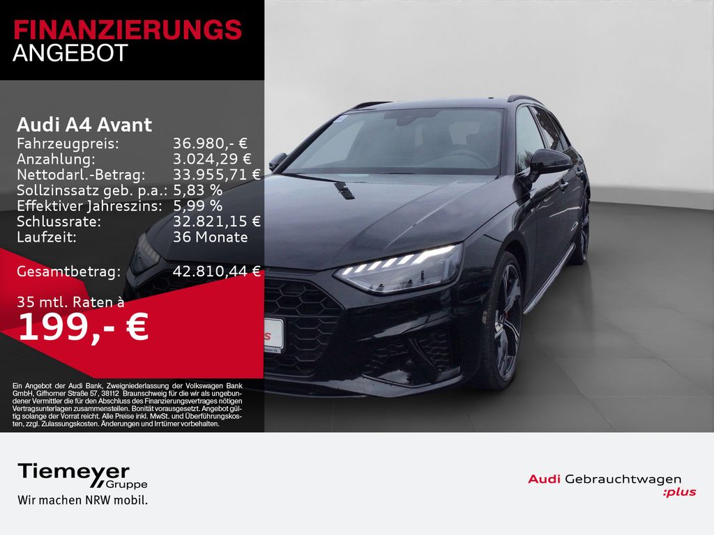 Audi A4 Avant 40 TFSI Q 2x S LINE AHK LM19 MATRIX-LED