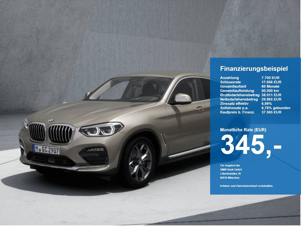 Bild des Angebotes BMW X4 xDrive 30d xLine LED ACC AHK HUD HiFi RFK
