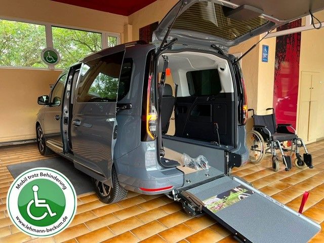 Bild des Angebotes Volkswagen Caddy Maxi Style Rollstuhlrampe Heckausschnitt