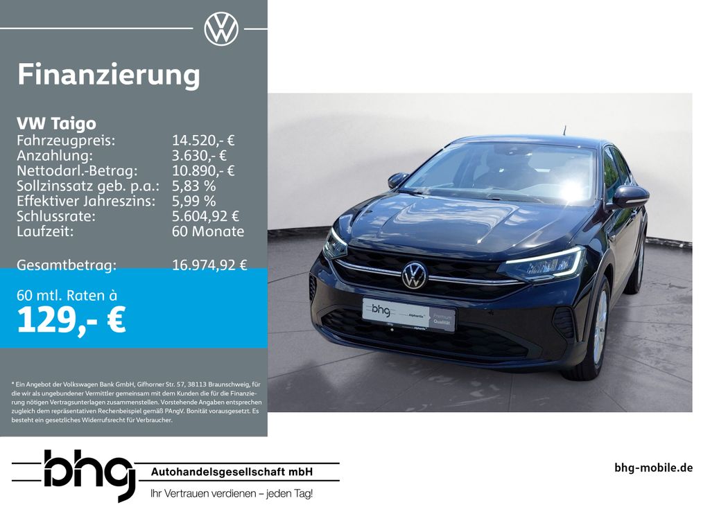 Bild des Angebotes Volkswagen Taigo 1.0 TSI