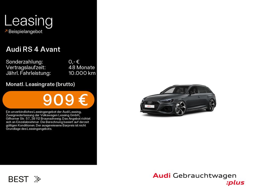 Bild des Angebotes Audi RS 4 Avant HUD, Assist, Dynamik, Matrix, Design