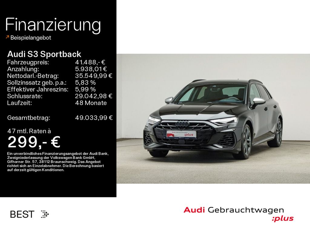 Bild des Angebotes Audi S3 Sportback SONOS, Matrix, Assist, Kamera