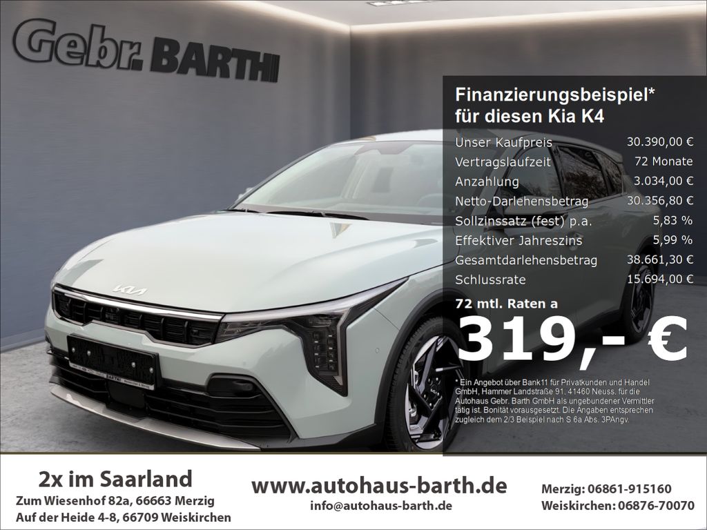 Bild des Angebotes Kia K4 1.6 T-GDI 110 kW Spirit Navi  Soundsy.Kardon