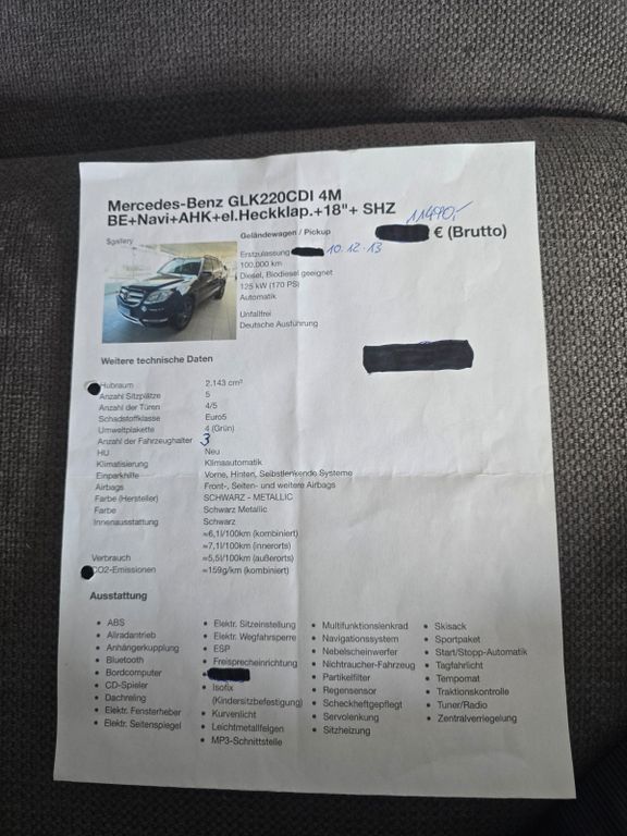 Bild des Angebotes Mercedes-Benz GLK 220 CDI 4MATIC -