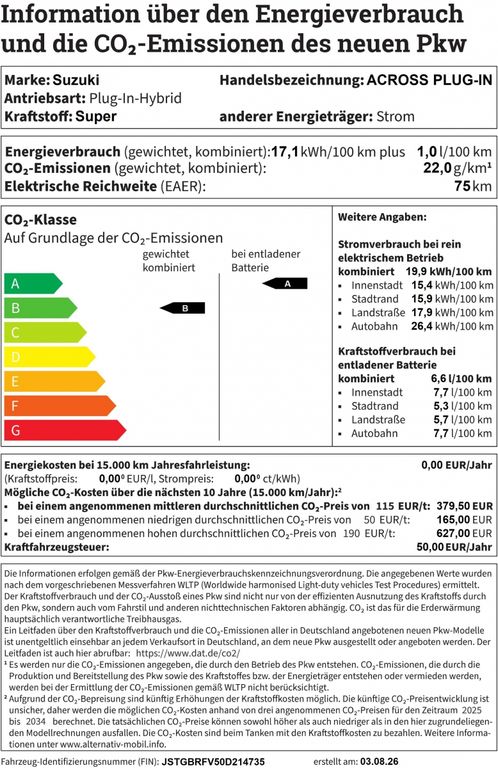 Bild des Angebotes Suzuki ACROSS PLUG-IN HYBRID COMFORT+