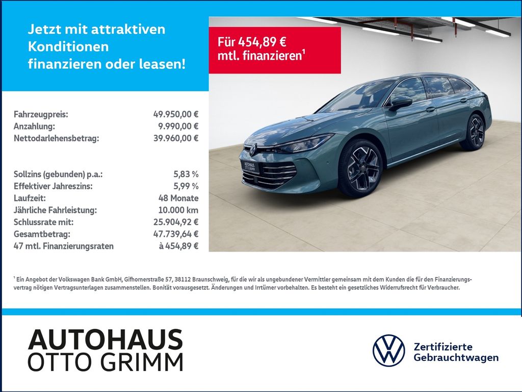 Bild des Angebotes Volkswagen Passat Variant 2.0 TDI Elegance DSG 4M AHK