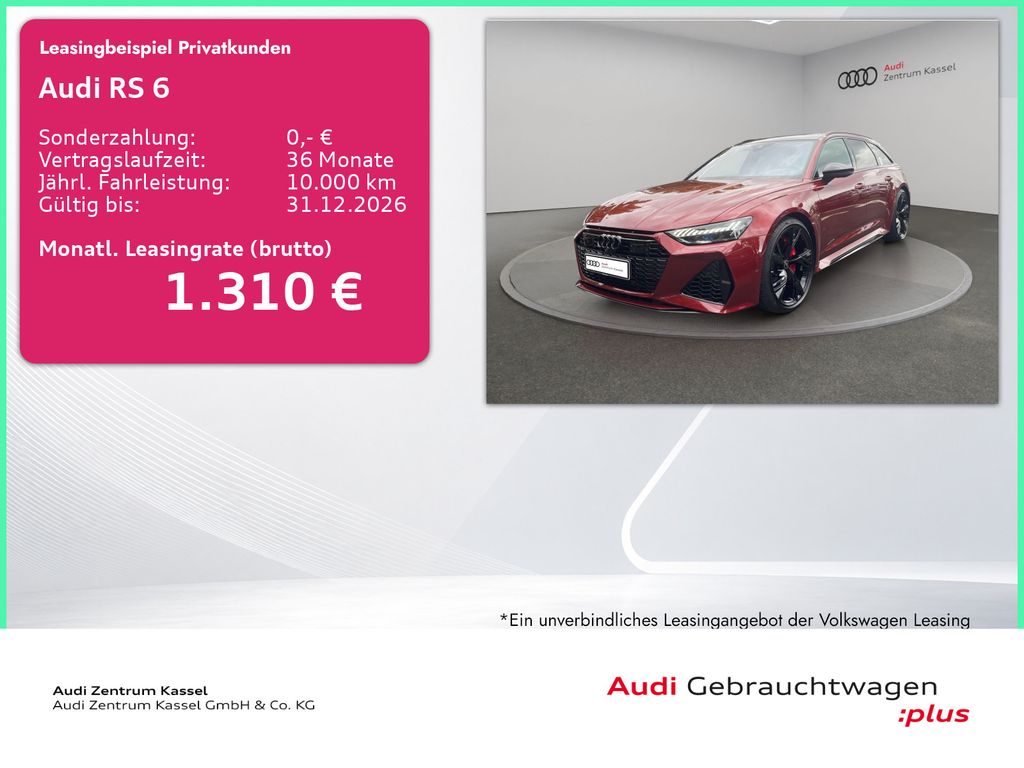Bild des Angebotes Audi RS 6 Av 4.0 TFSI qu. Laser B&O Pano HuD AHK 360°