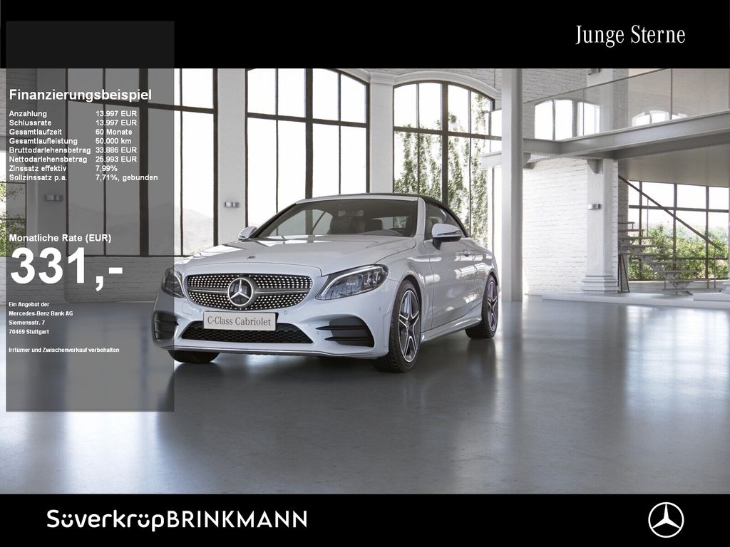 Bild des Angebotes Mercedes-Benz C 200 Cabrio AMG MULTI 360 DISTR KAMERA SPUR PDC