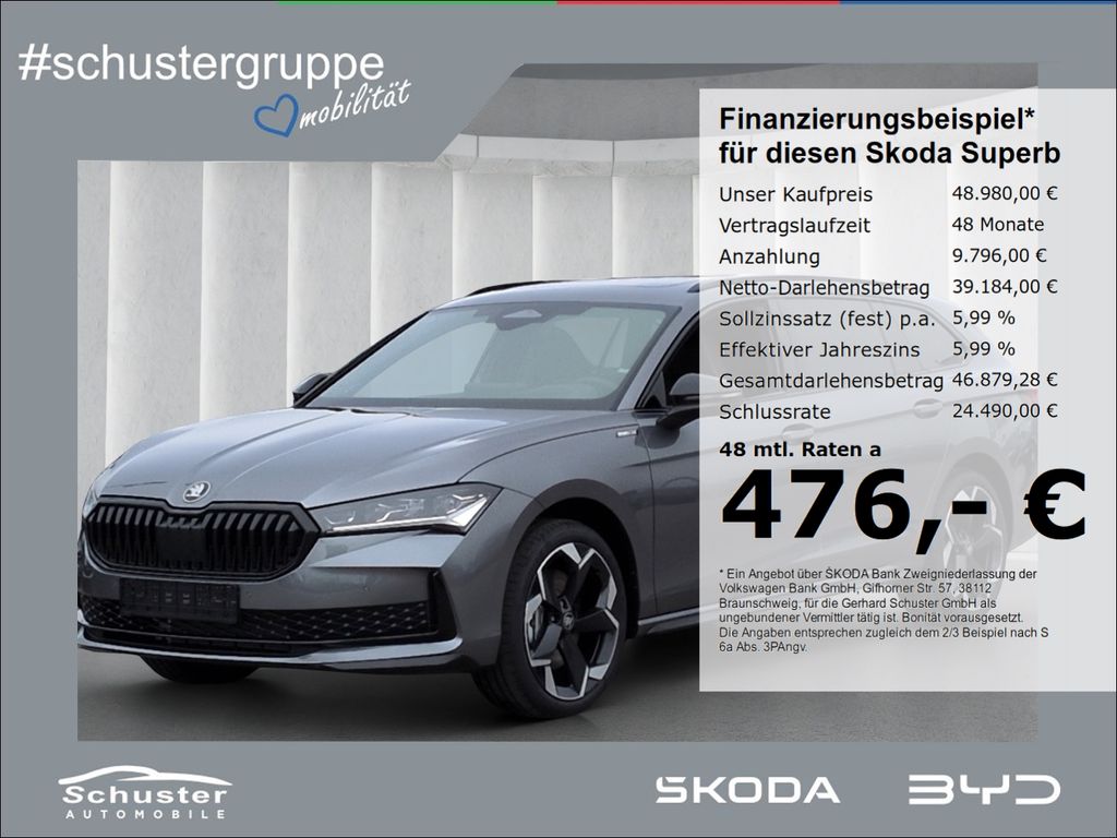 Bild des Angebotes Skoda Superb Combi SPORTLINE 4x4 TDI*193PS StndHzg AHK