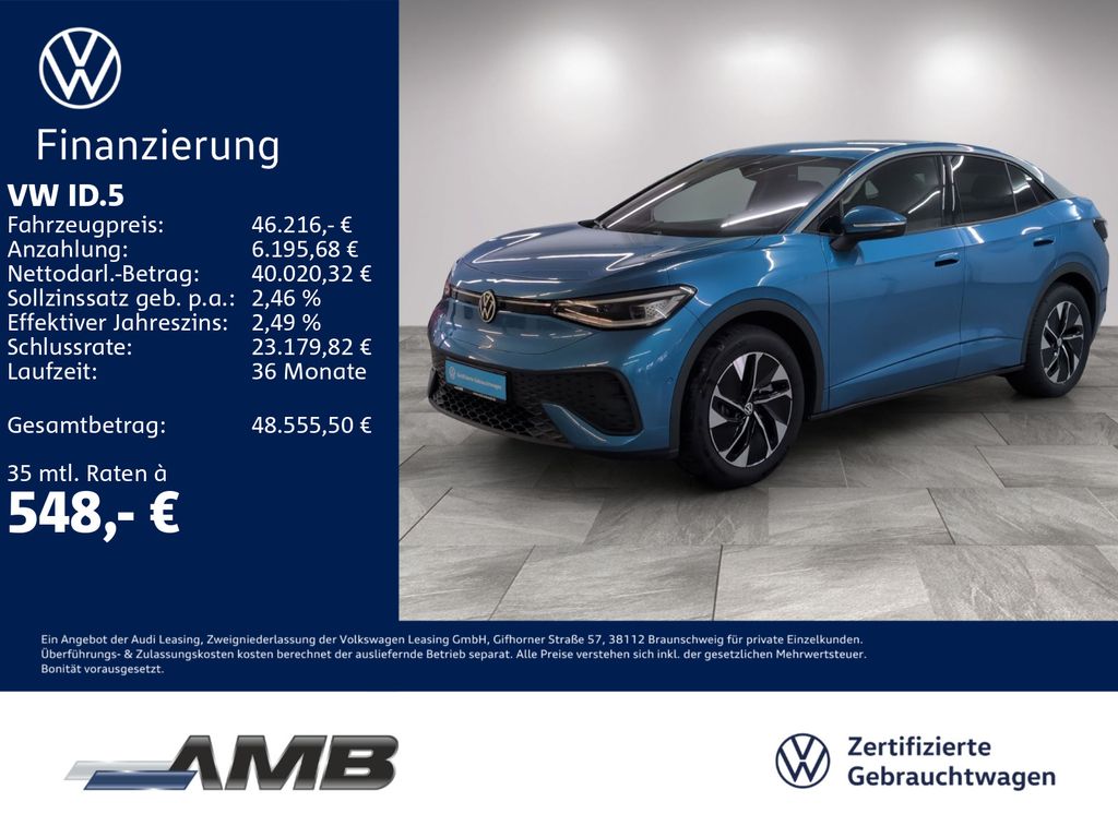 Bild des Angebotes Volkswagen ID.5 Pro 82kWh/AHK/Matrix/HuD/Wärmepumpe/01.31Ga