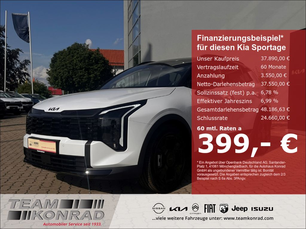 Bild des Angebotes Kia Sportage 1.6T 2WD DCT BLACK Edition Panorama-Gla