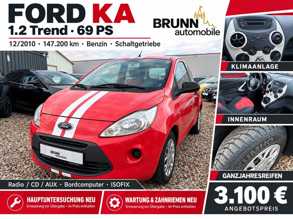 Bild des Angebotes Ford Ka 1,2l Trend *Klima*GJR*neuer Zahnriemen*
