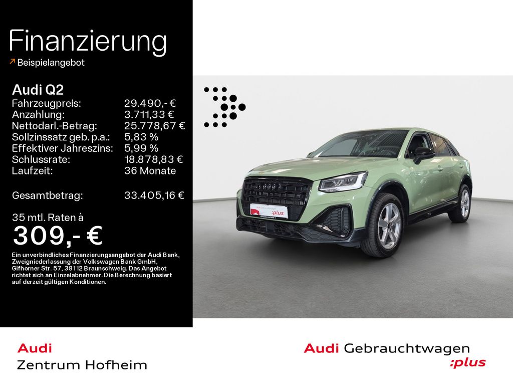 Bild des Angebotes Audi Q2 S line 40 TFSI quattro S tronic *PDC*KAM*LED*