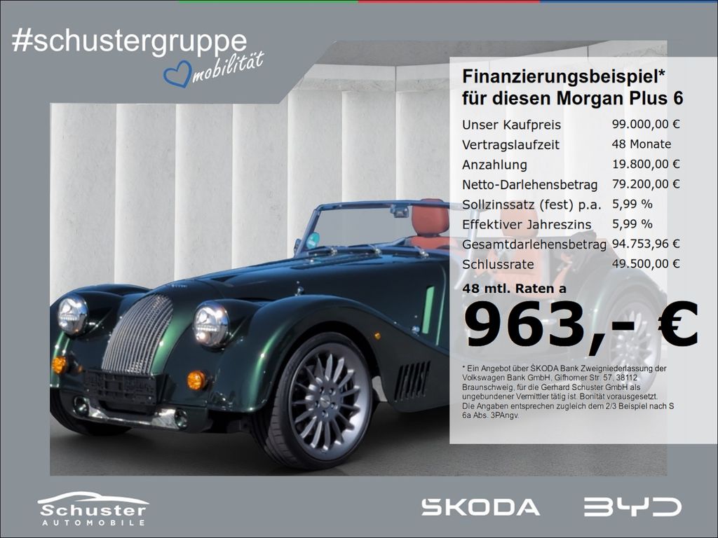 Bild des Angebotes Morgan Plus 6 Special-Edition 92/1000*Leder SHZ Koffer