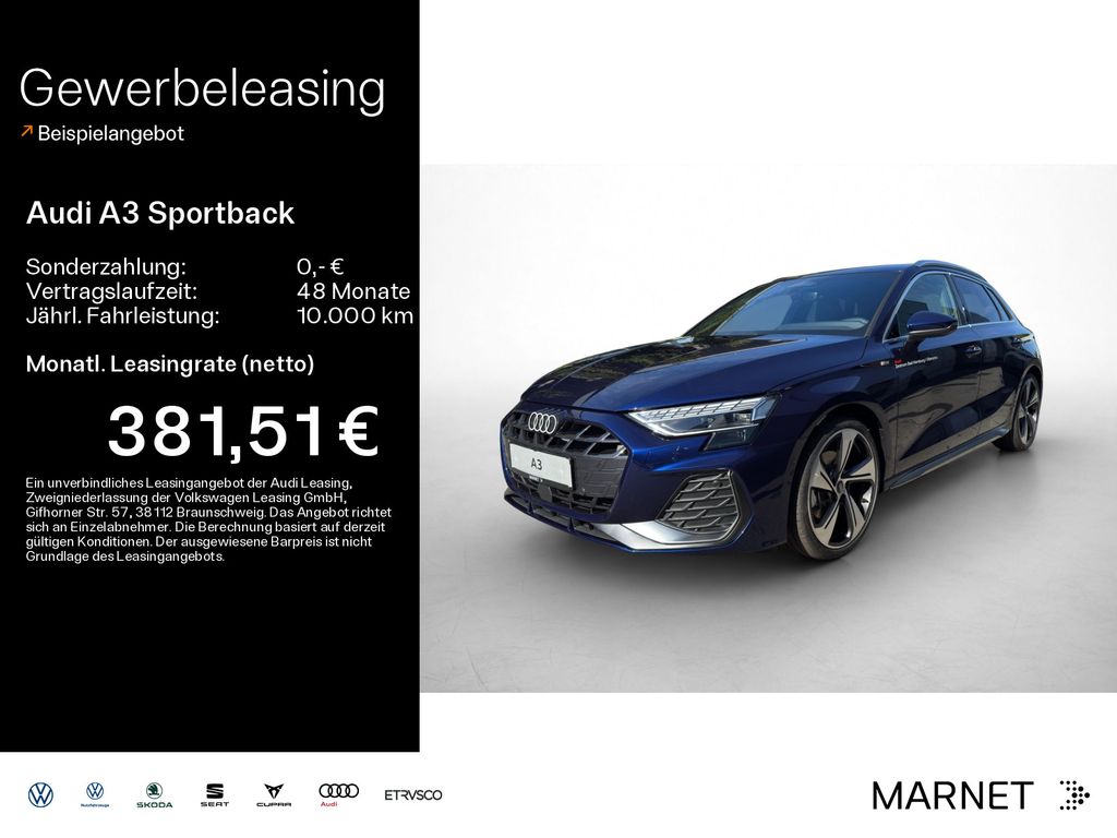 Bild des Angebotes Audi A3 Sportback S line TFSI 110 kW S tronic