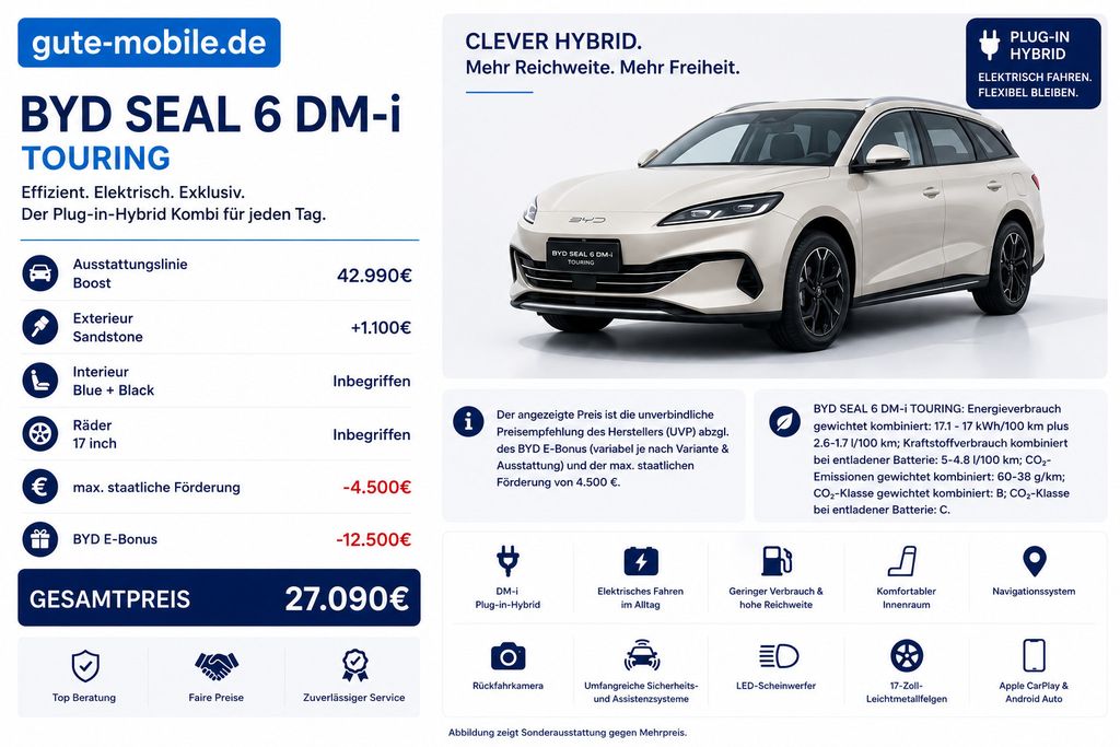 Bild des Angebotes BYD Seal 6 DM-i Touring Boost