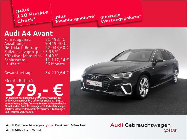 Bild des Angebotes Audi A4 Avant 40 TFSI qu. S tronic 2x S line Navi+/Ma