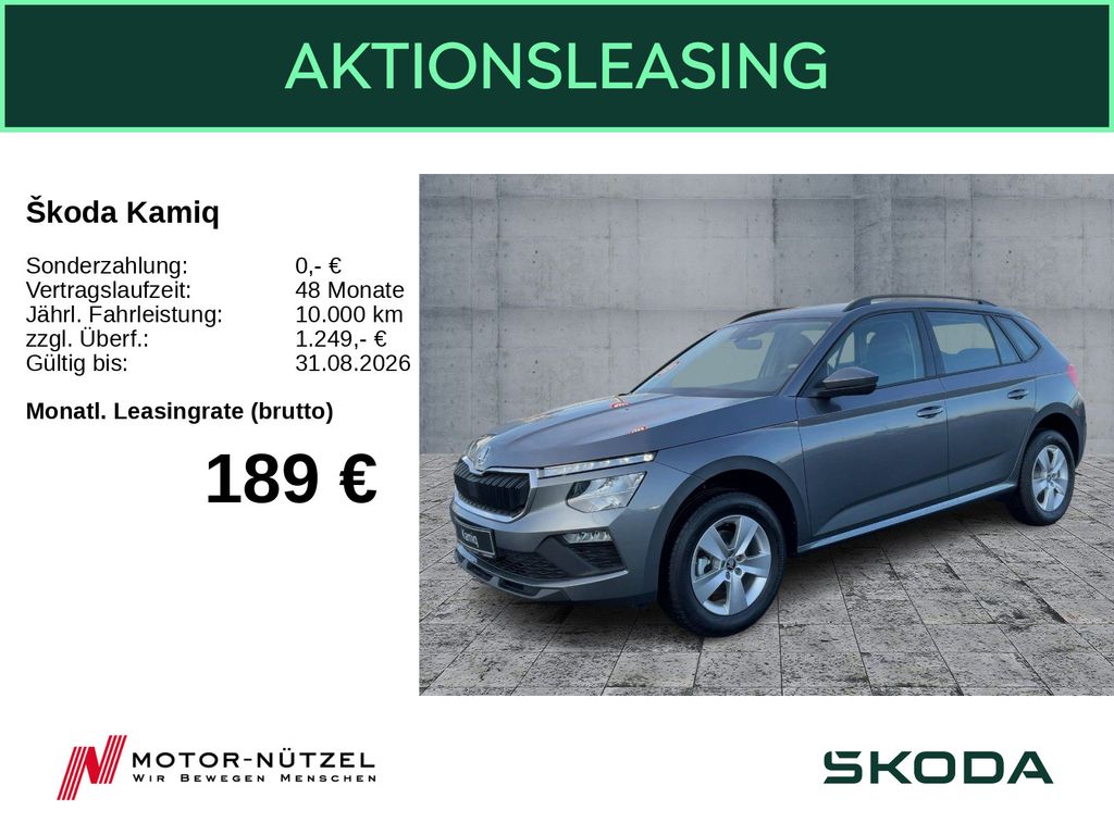 Bild des Angebotes Skoda Kamiq Essence 1,0 TSI LED SHZ SpurH BLUETOOTH